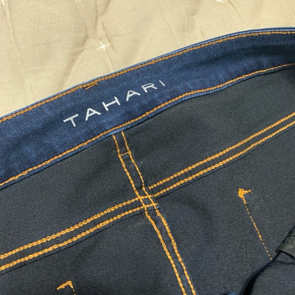 Tahari Dark Blue Women's Straight Leg Jeans - Picture 3 of 6